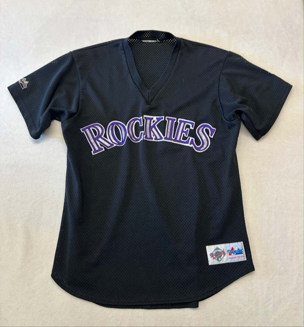 Vintage Mens Colorado Rockies Jersey Medium